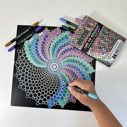 Metal Poster Painting Kit - Spiral Dot