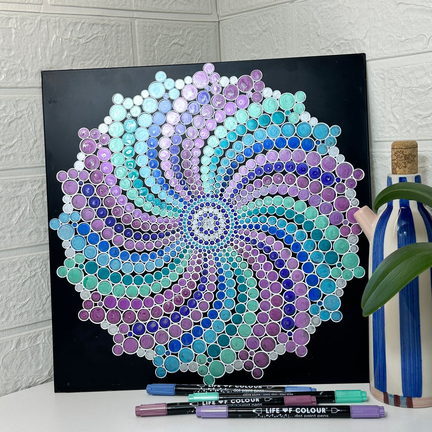 Metal Poster Painting Kit - Spiral Dot