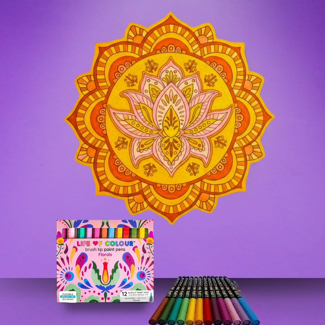 Life of Colour 3D Mandala - Aurora Lotus