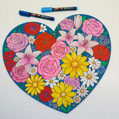 Heart Painting Kit - Love Grows