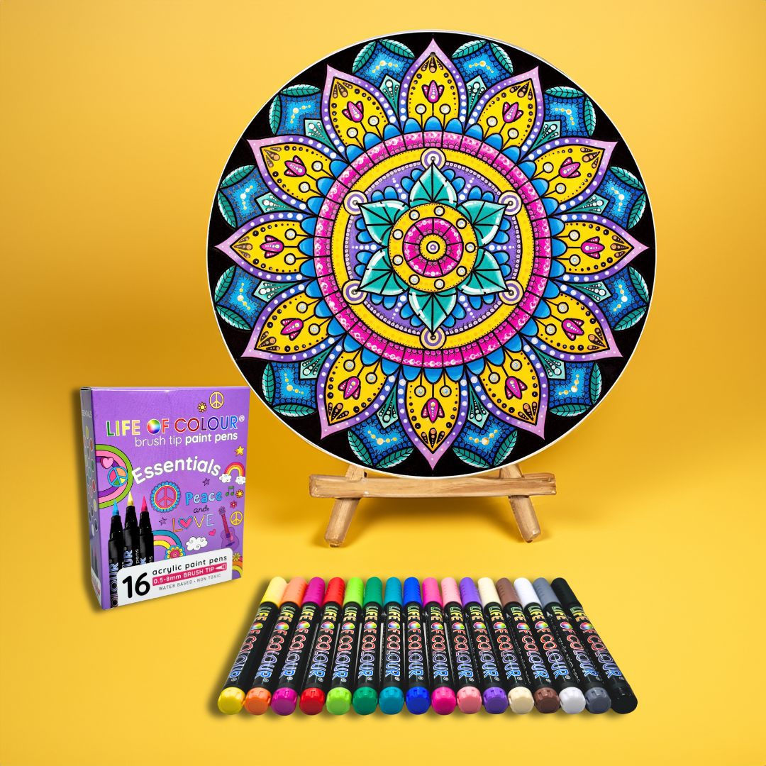 Life of Colour Mandala Painting Kit - Botanica (Essentials)