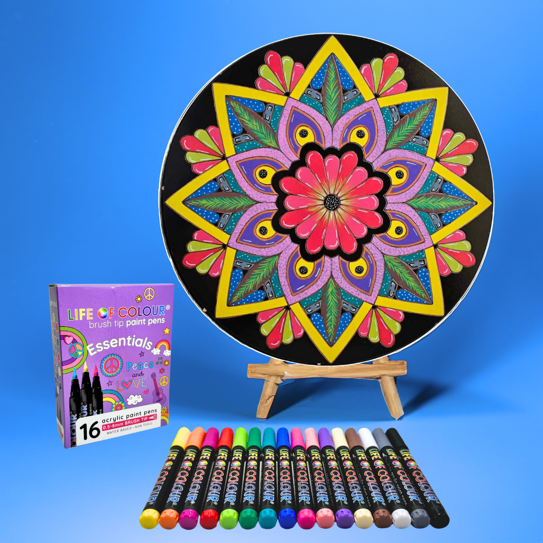 Life of Colour Mandala Painting Kit - In Bloom (Essentials)