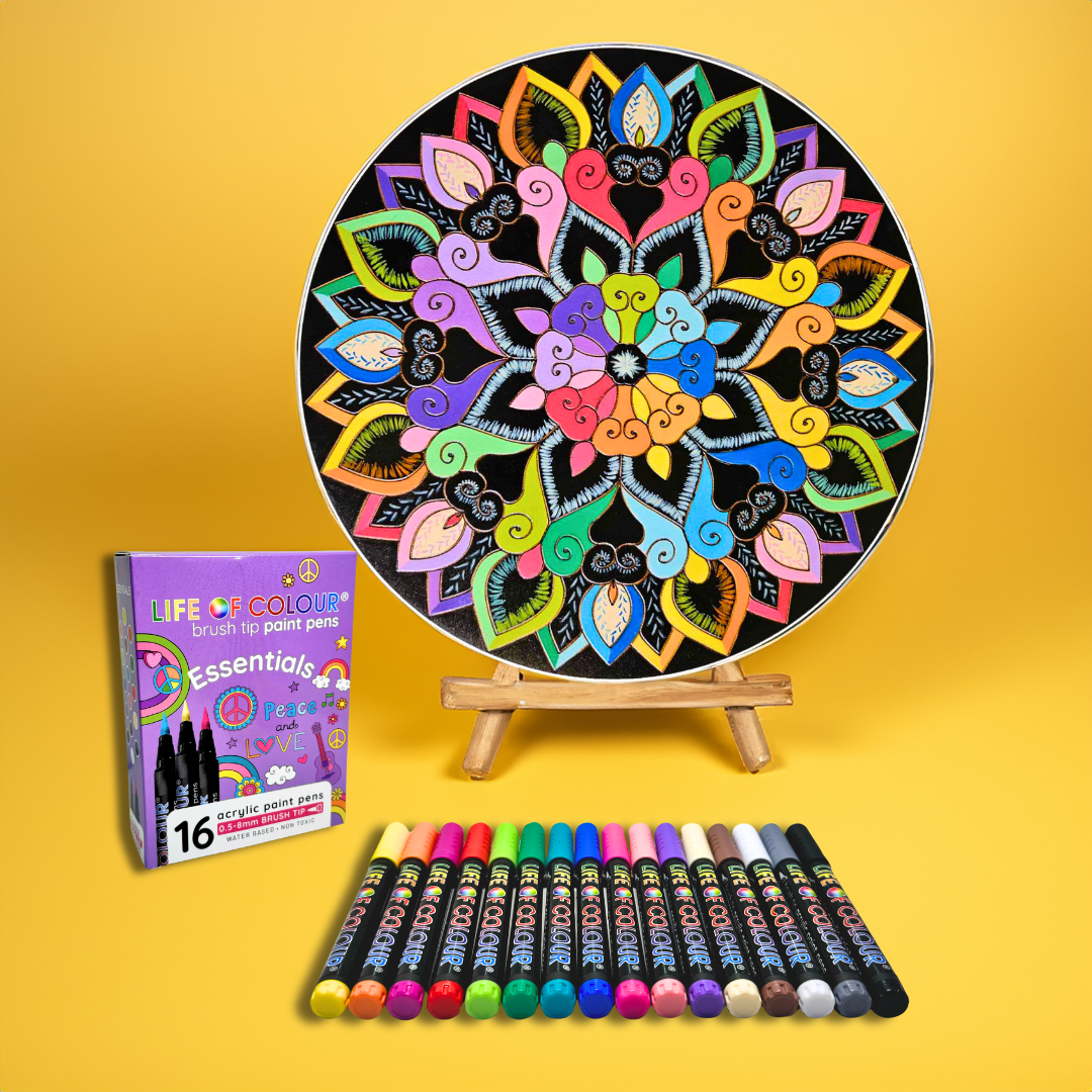 Life of Colour Mandala Painting Kit - The Phoenix (Essentials)