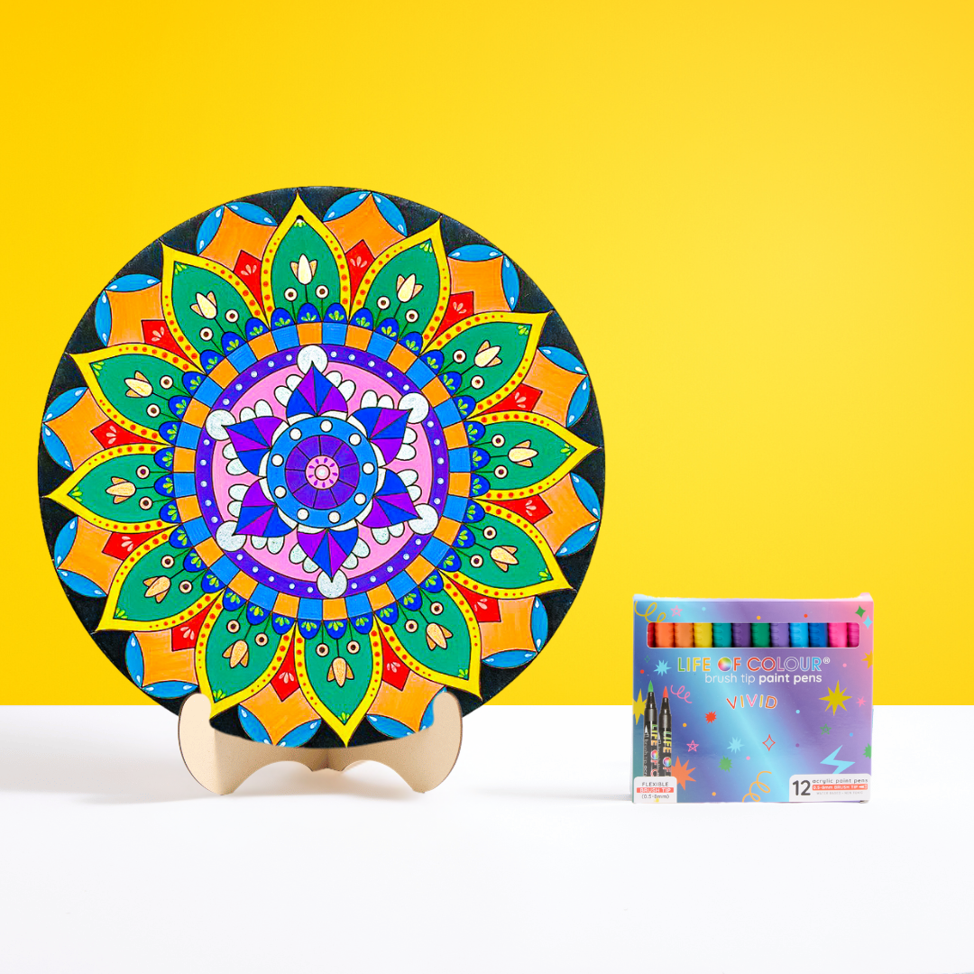 Life of Colour Mandala Painting Kit - Botanica