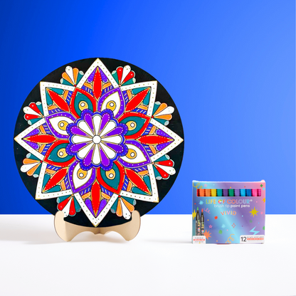 Life of Colour Mandala Painting Kit - In Bloom