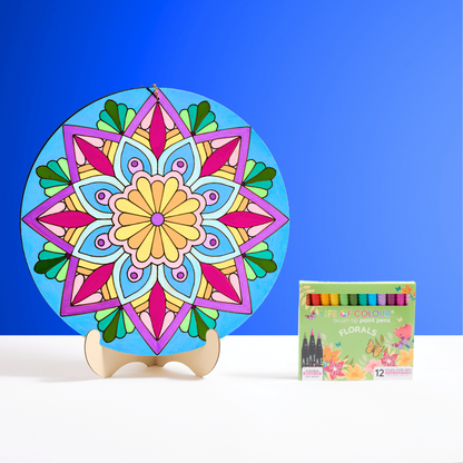 Life of Colour Mandala Painting Kit - In Bloom