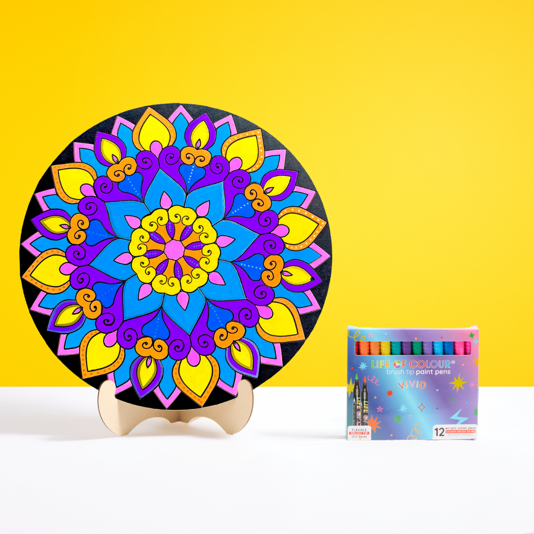 Life of Colour Mandala Painting Kit - The Phoenix