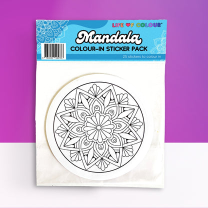 Mandala Colour-In Sticker Pack