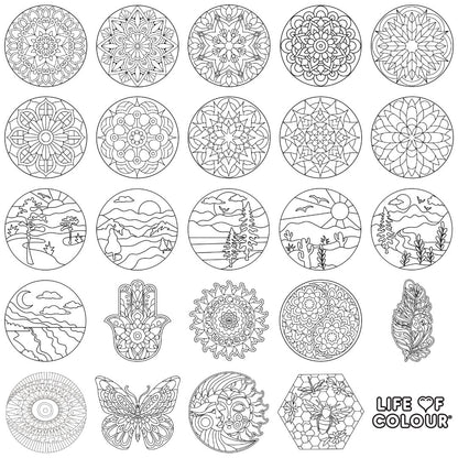 Mandala Colour-In Sticker Pack