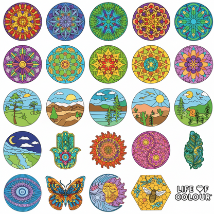 Mandala Colour-In Sticker Pack