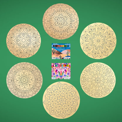 Life of Colour Mega Mandala Painting Kit - Bundle of 6