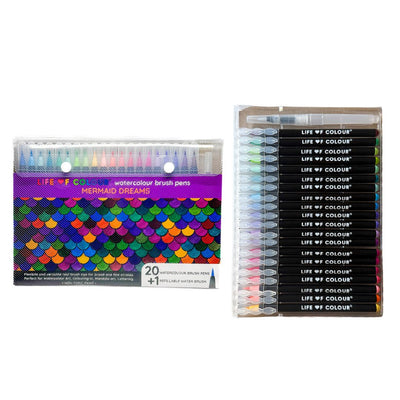 Watercolour Brush Pens - Mermaid Colours