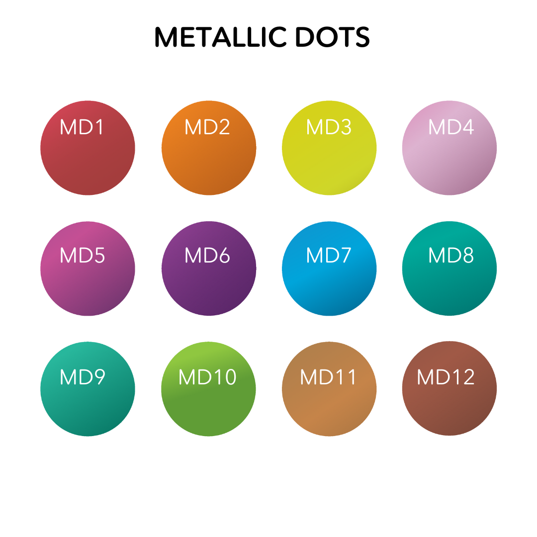 Metallic Dot Markers Acrylic Paint Pens -  Set of 12