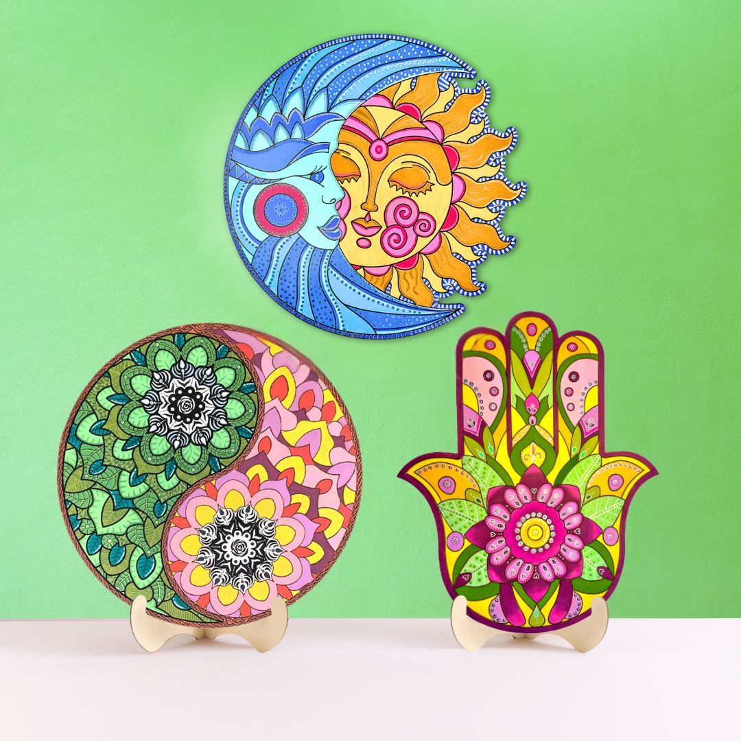 Mystical Collection Bundle - Hamsa, Sun & Moon and Yin Yang - No Pens