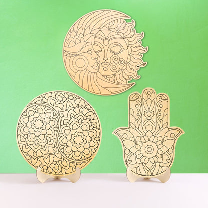 Mystical Collection Bundle - Hamsa, Sun & Moon and Yin Yang - No Pens