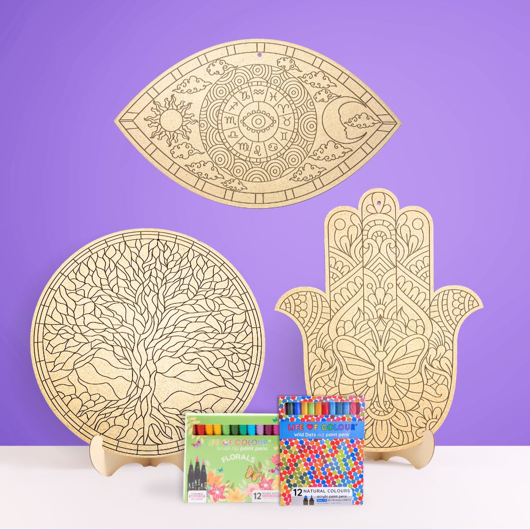 Mystical Bundle - Tree of Life, Eye of Protection and Hamsa Butterfly