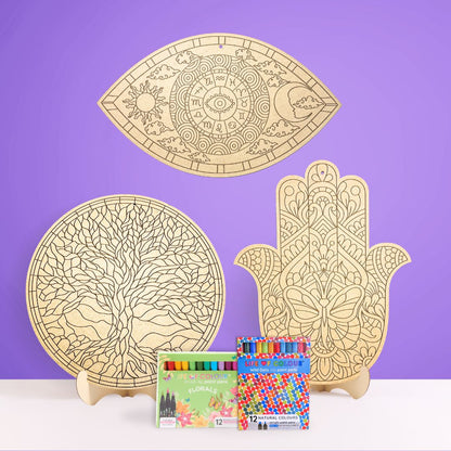 Mystical Bundle - Tree of Life, Eye of Protection and Hamsa Butterfly