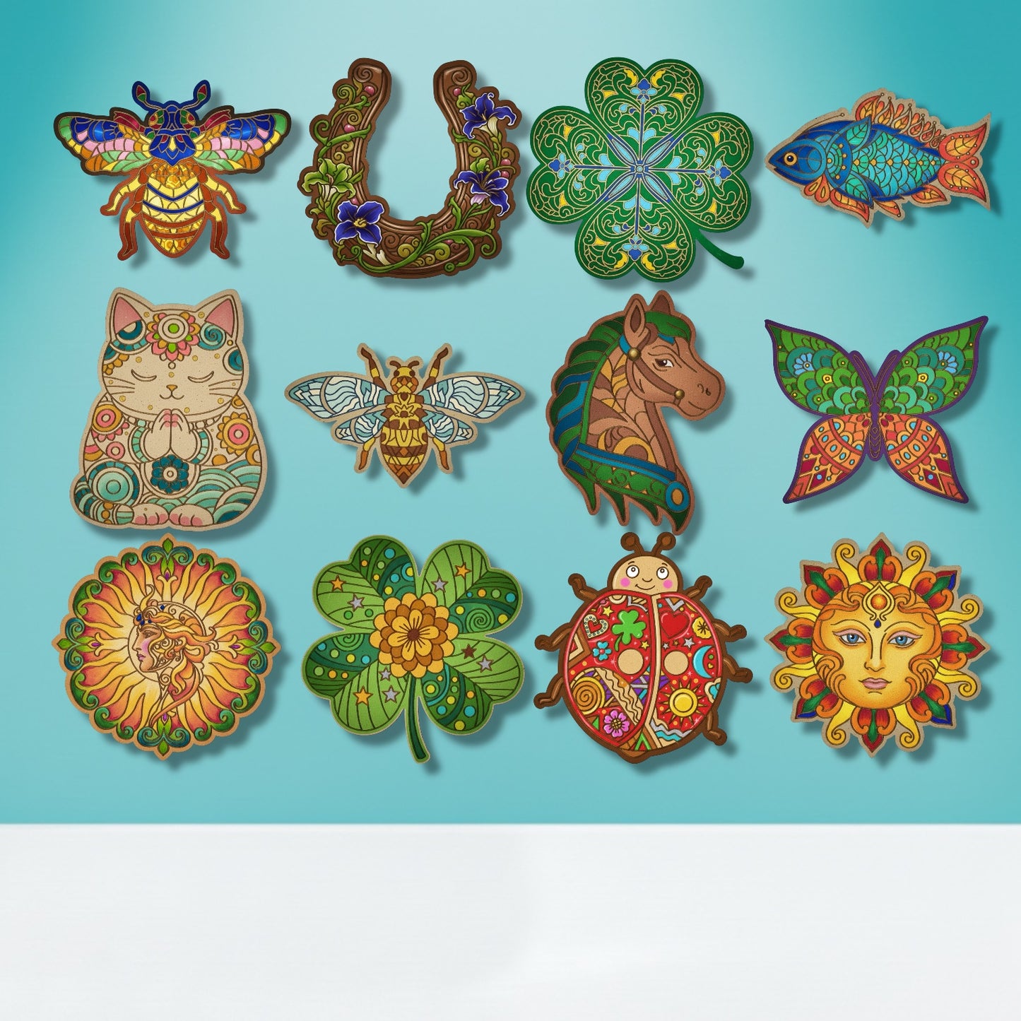 Lucky Charms Collection – 12 Mini Boards Painting Kit