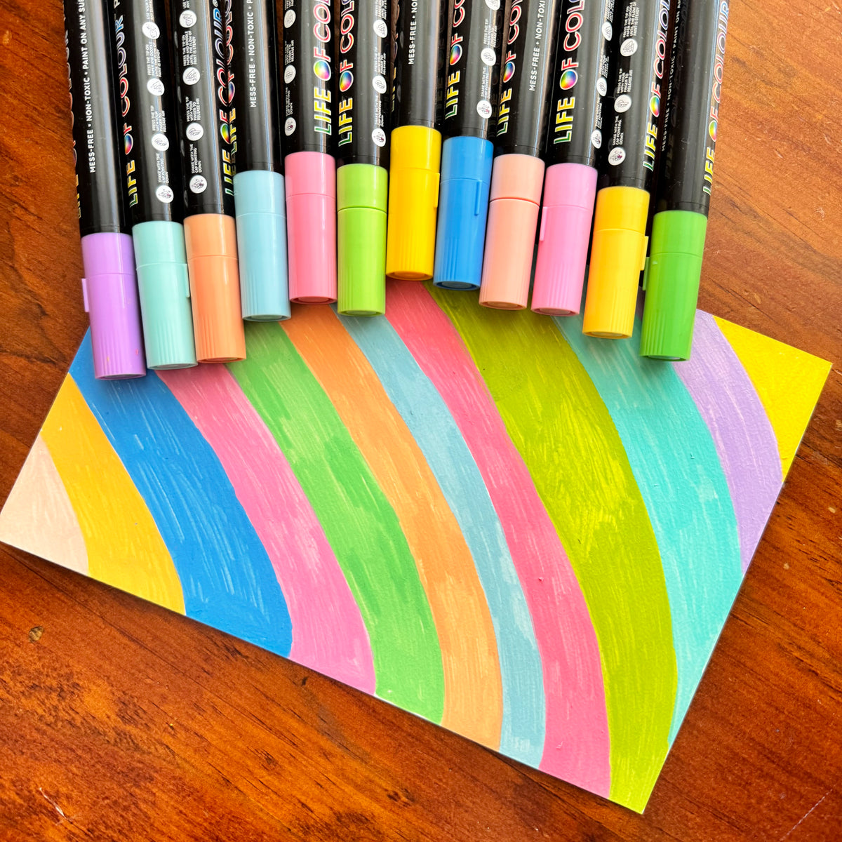 Pastel Dreams 3mm Medium Tip Acrylic Paint Pens - Set of 12 - Wholesale only