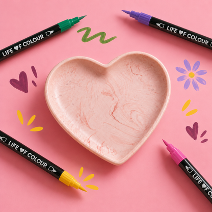 Jesmonite® x Life of Colour Creative Kit - Heart Trinket Dish