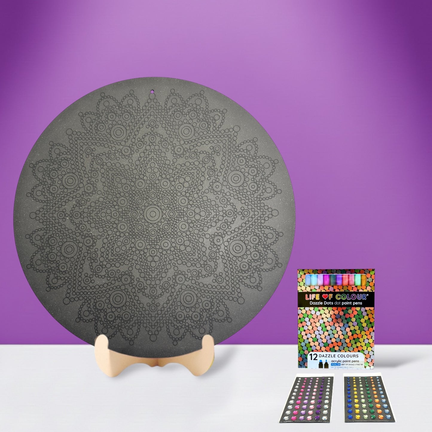 Life of Colour Dot Mandala Painting Kit - Pegasus