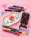 Jesmonite® x Life of Colour Classic Colour Dual Tip Acrylic Paint Pens - Set of 6 - Image 3