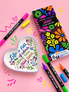 Jesmonite® x Life of Colour Neon Colour Dual Tip Acrylic Paint Pens - Set of 6 - Image 2