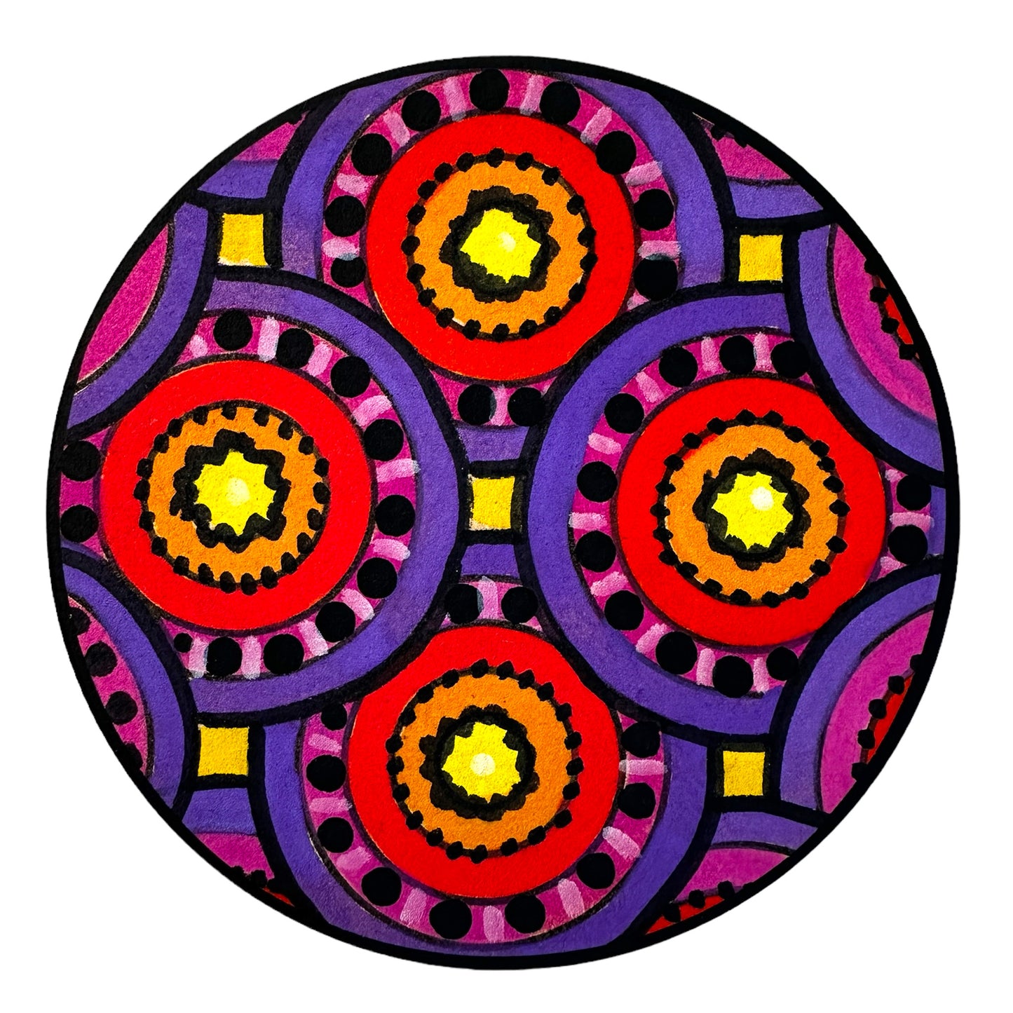 Life of Colour Zendoodle Coaster Kit - Set of 6
