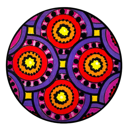Life of Colour Zendoodle Coaster Kit - Set of 6