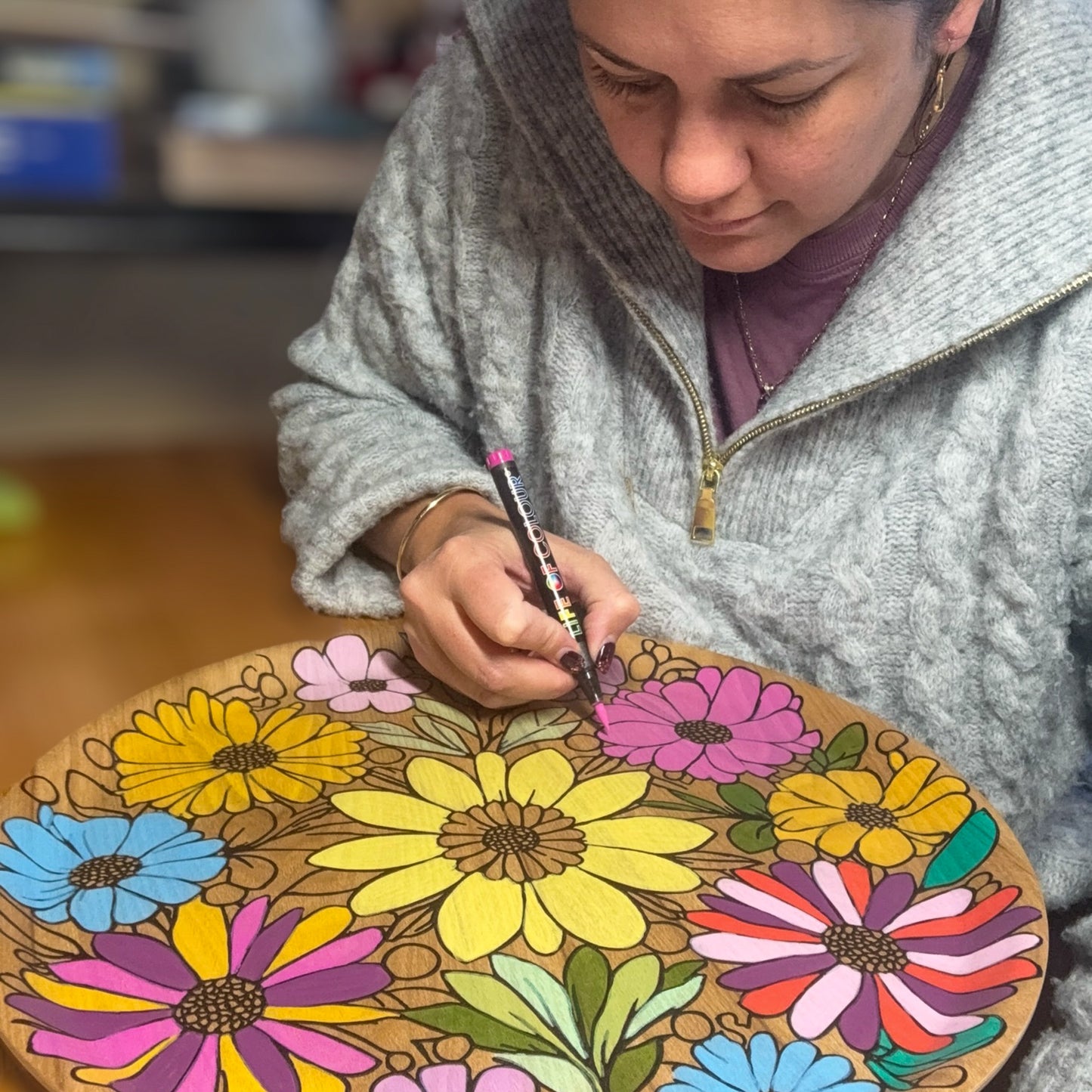 DIY Wooden Tray Kit Bundle - Daisies and Proteas