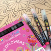 Wildflowers Brush Tip Acrylic Paint Pens - Set of 12 - Image 4