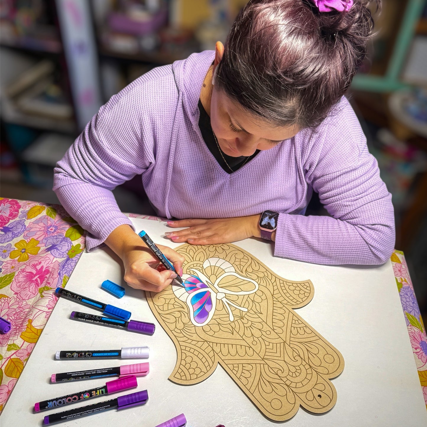 Hamsa Butterfly Painting Kit