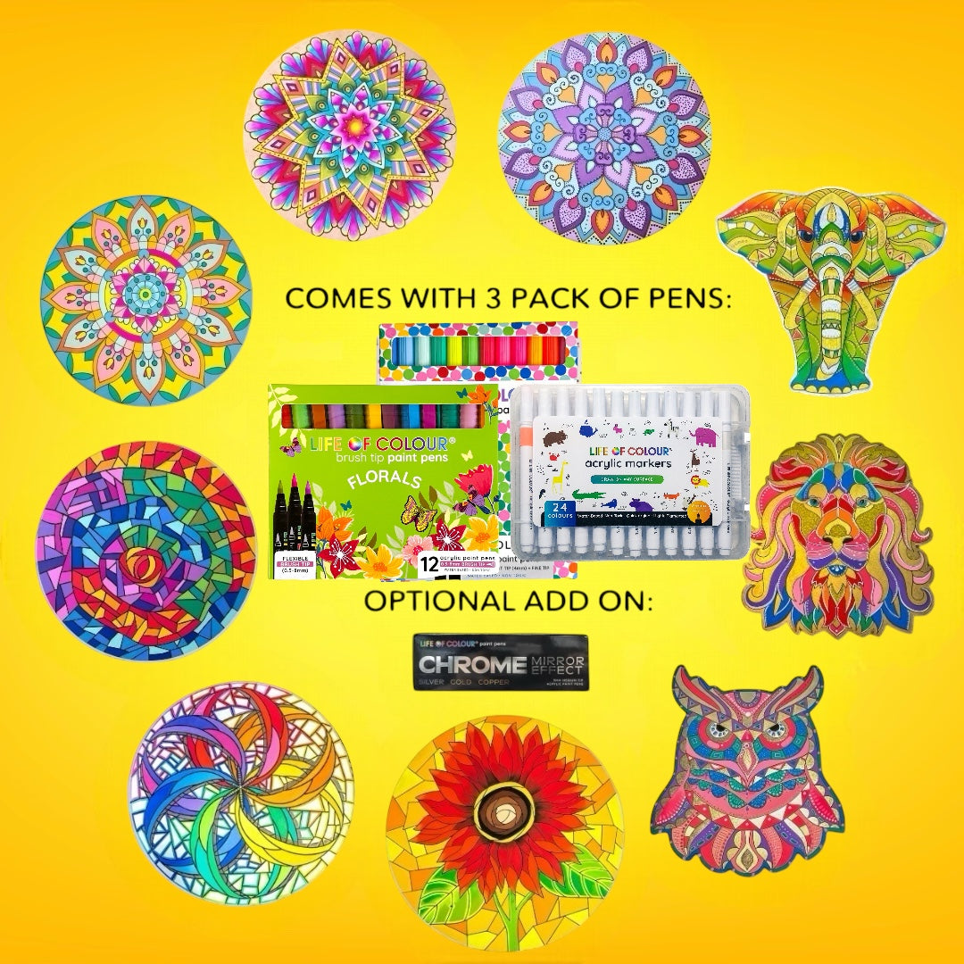 Life of Colour Ultimate Experience Painting Bundle - Bundle of 9
