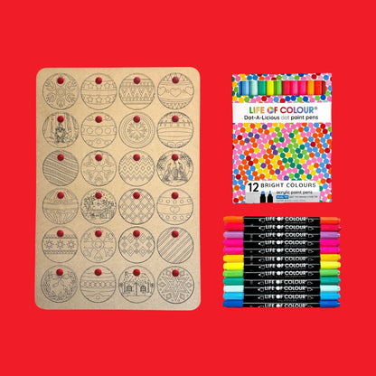 Life of Colour Christmas Baubles Kit