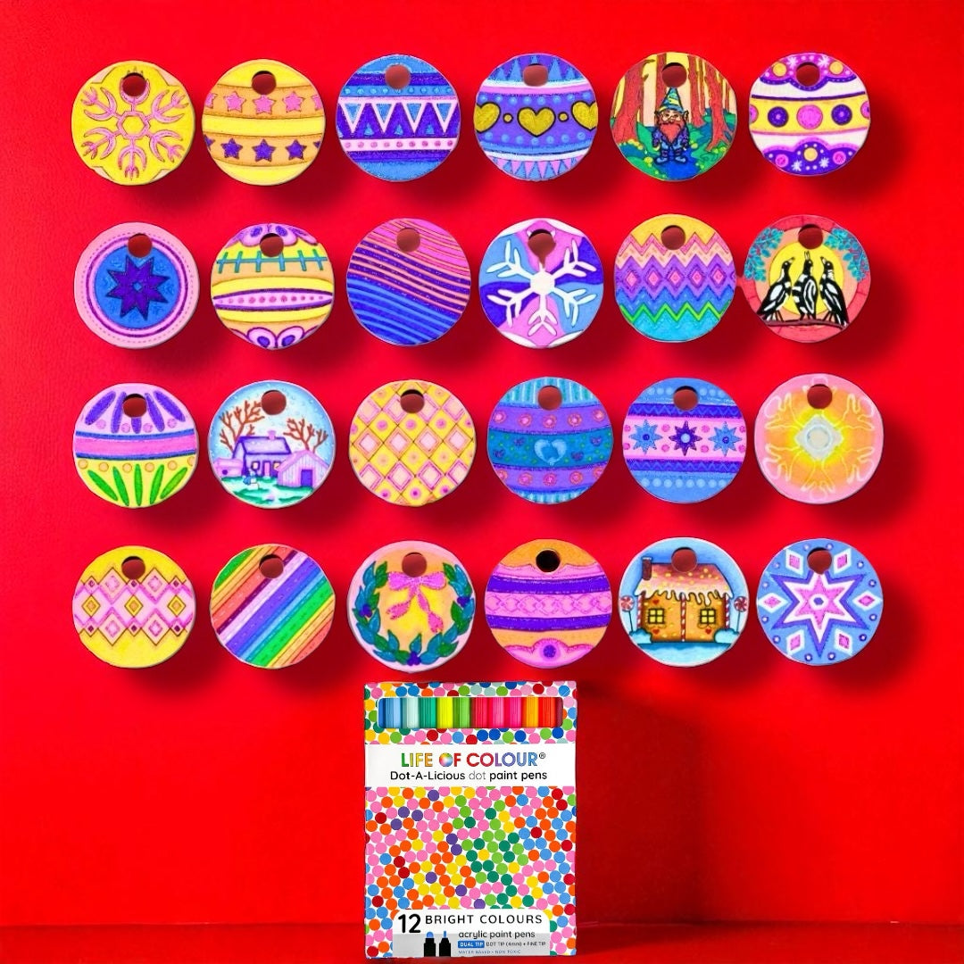 Life of Colour Christmas Baubles Kit