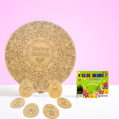 Easter Mandala and Coasters Bundle