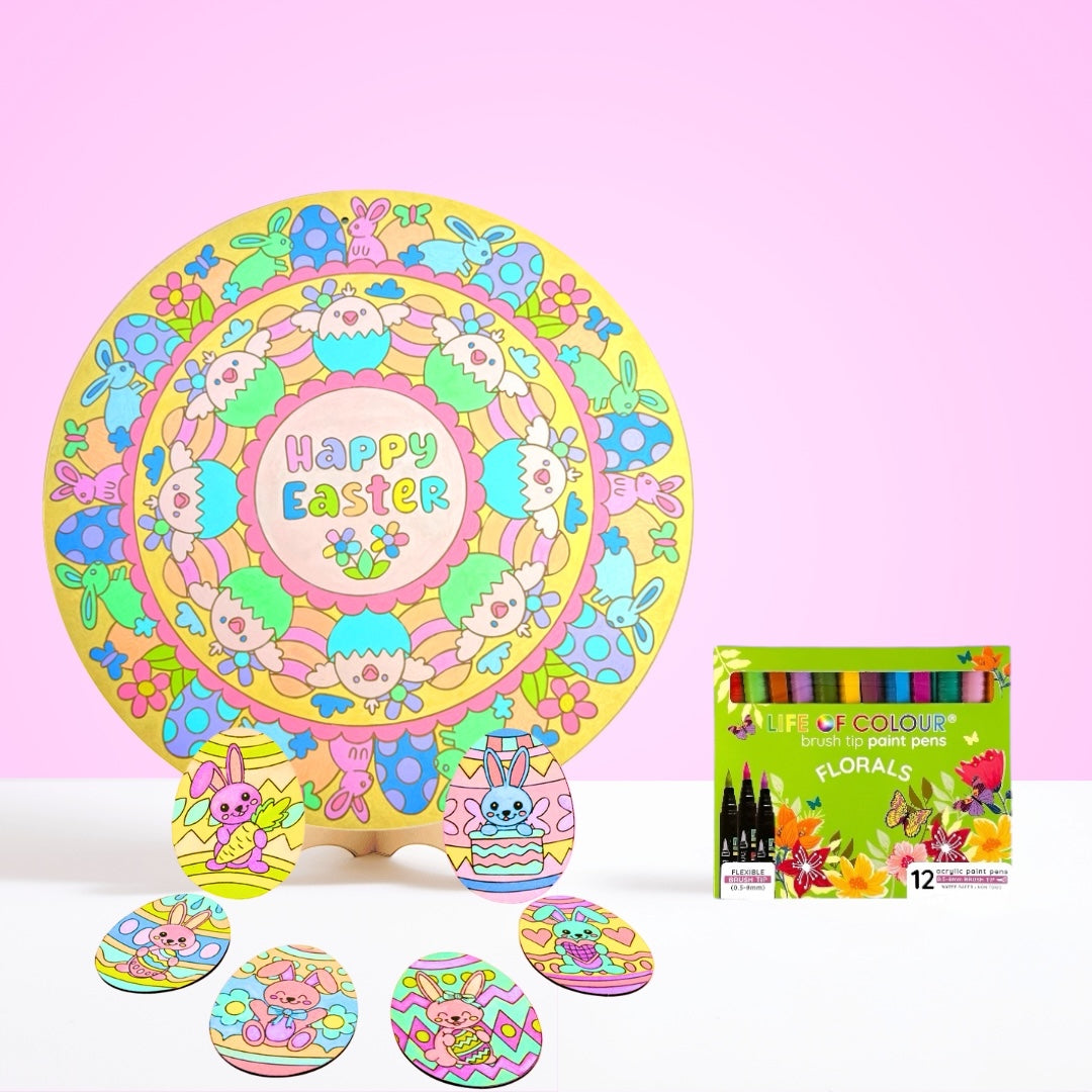 Easter Mandala and Coasters Bundle