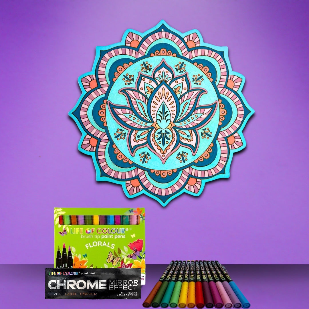 Life of Colour 3D Mandala - Aurora Lotus