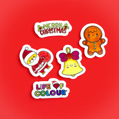 Christmas Colour-In Sticker Pack