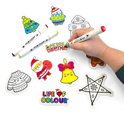 Christmas Colour-In Sticker Pack