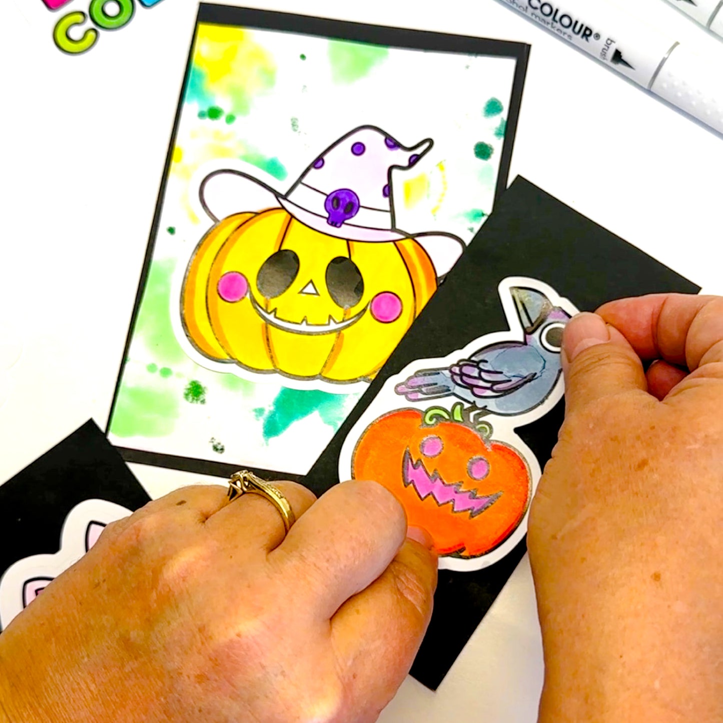 Halloween Colour-In Sticker Pack