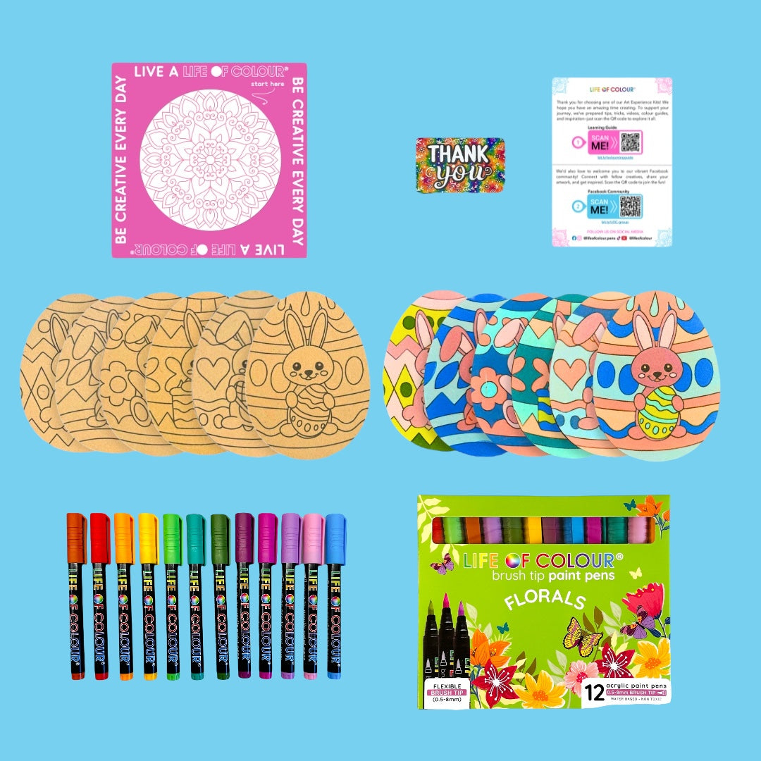 Easter Bunny Coasters Kit - Set of 6