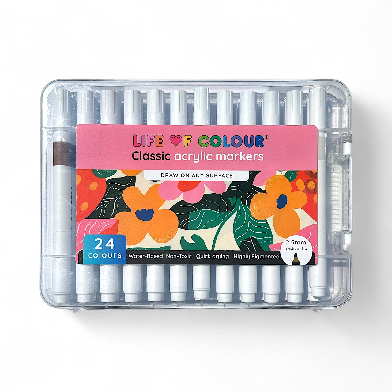 Acrylic Markers Classic Colours - set of 24
