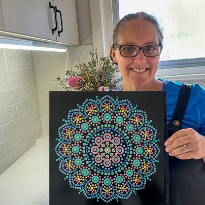 Metal Poster Tile Painting Kit - Black