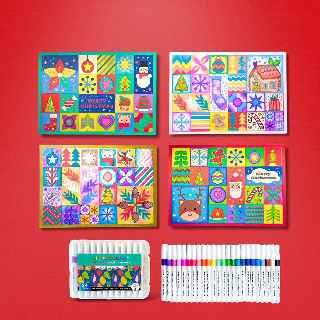 Life of Colour Christmas Placemats - Set of 4