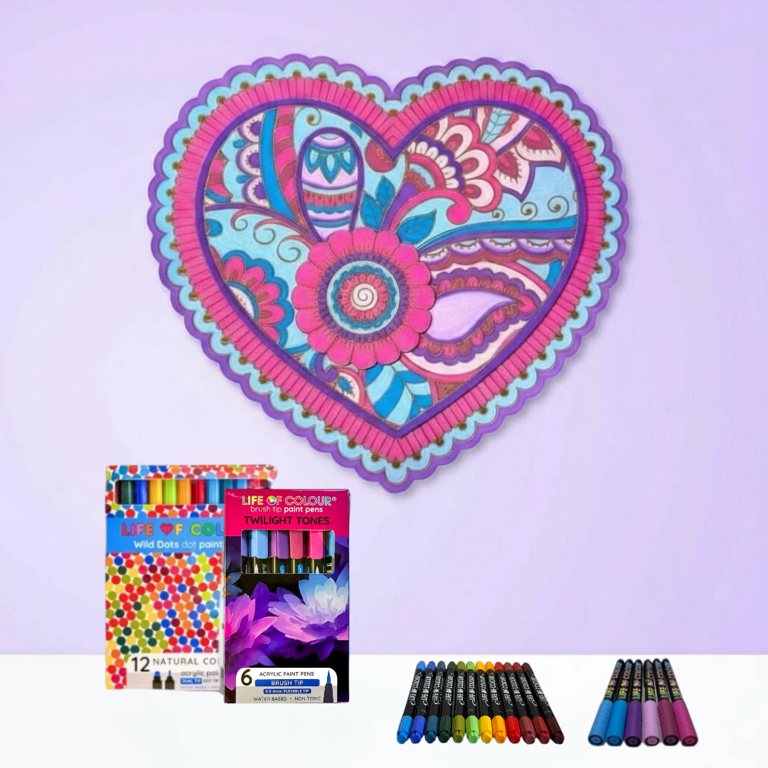 3D Love Nature Boards - Heart