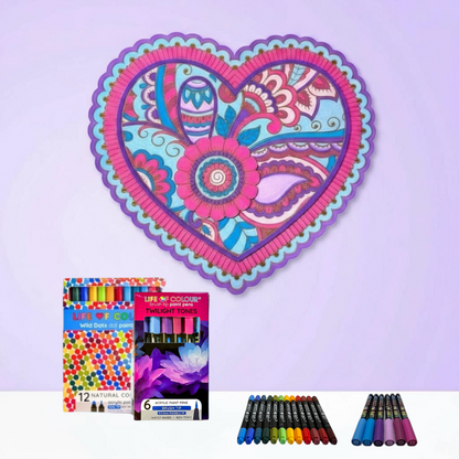 3D Love Nature Boards - Heart