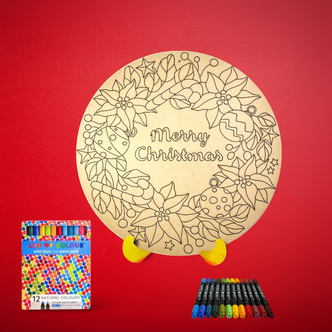Christmas Wreath Painting Kit