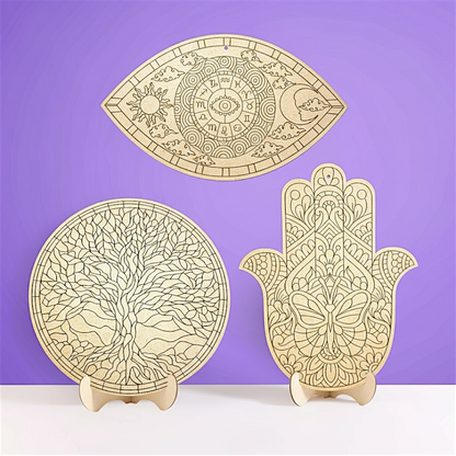 Mystical Bundle - Tree of Life, Eye of Protection and Hamsa Butterfly