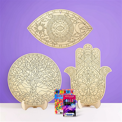 Mystical Bundle - Tree of Life, Eye of Protection and Hamsa Butterfly